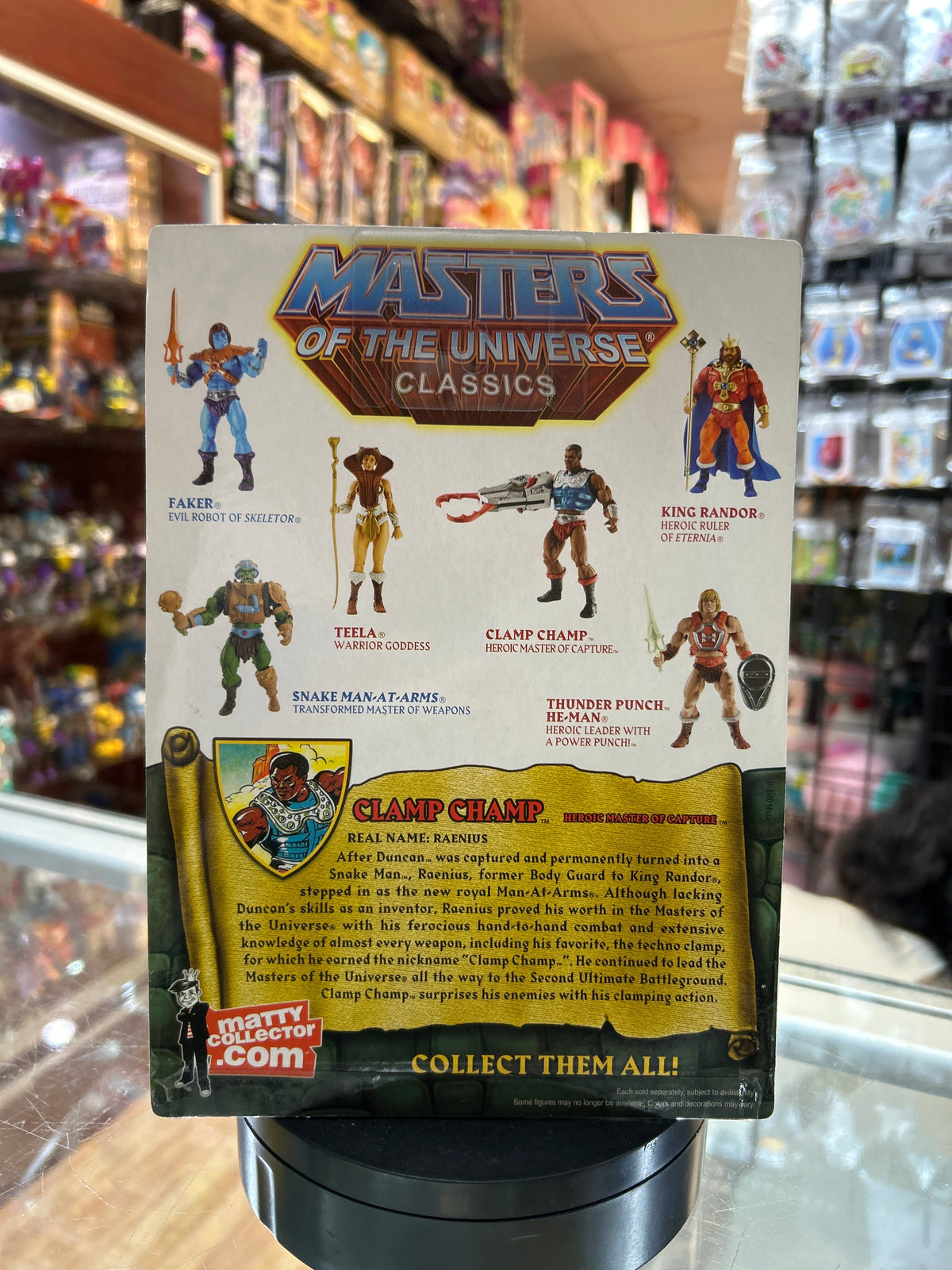 Clamp Champ (Mattel, Classics, MOTU) **SEALED** product image 4, provided for visual reference and product detail review