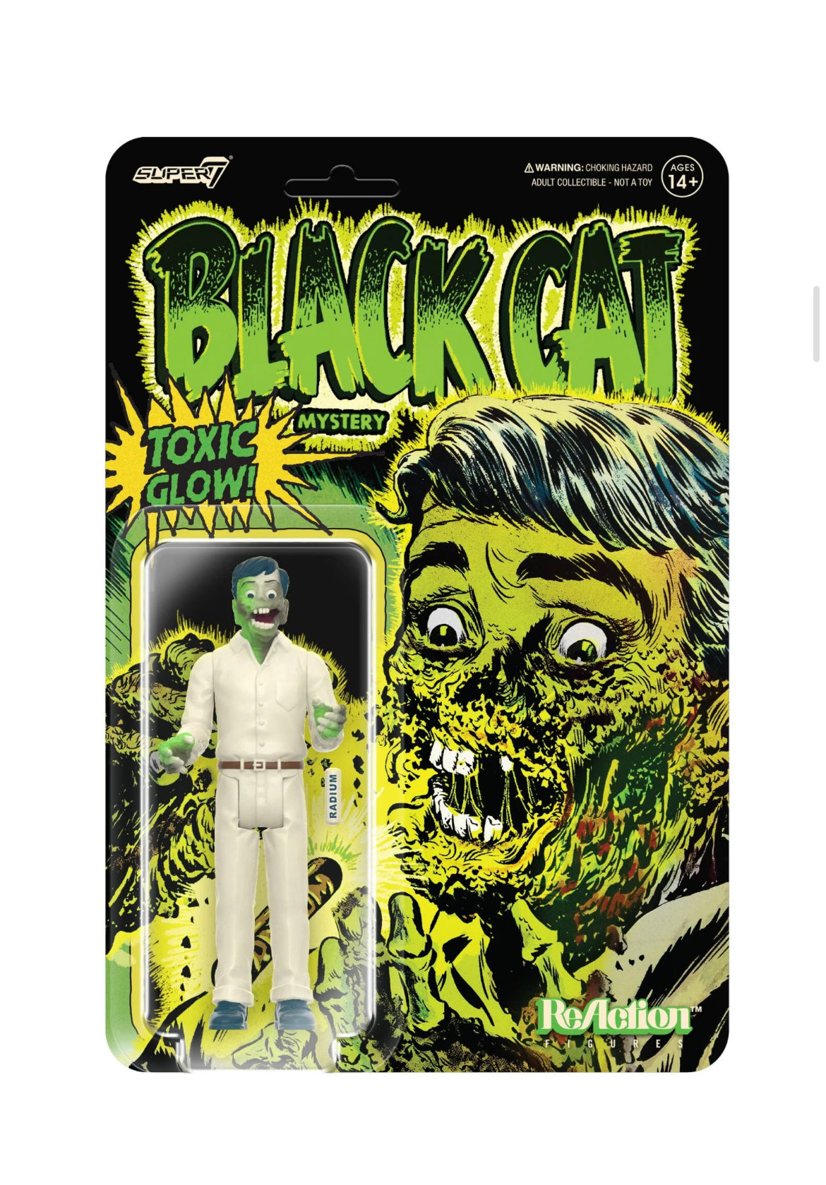 Black Cat Mystery Radium Man (Pre Code Horror, Super7 ReAction) **NYCC 23** product image 1, provided for visual reference