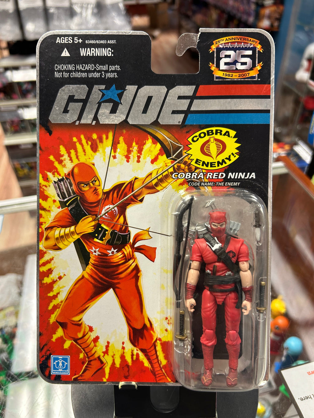 Cobra Red Ninja The Enemy (G.I.Joe 25th Anniversary, Hasbro) product image 1, provided for visual reference and product