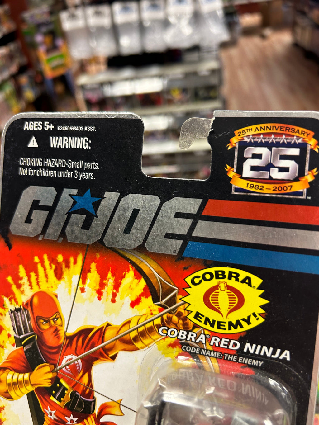 Cobra Red Ninja The Enemy (G.I.Joe 25th Anniversary, Hasbro) product image 2, provided for visual reference and product