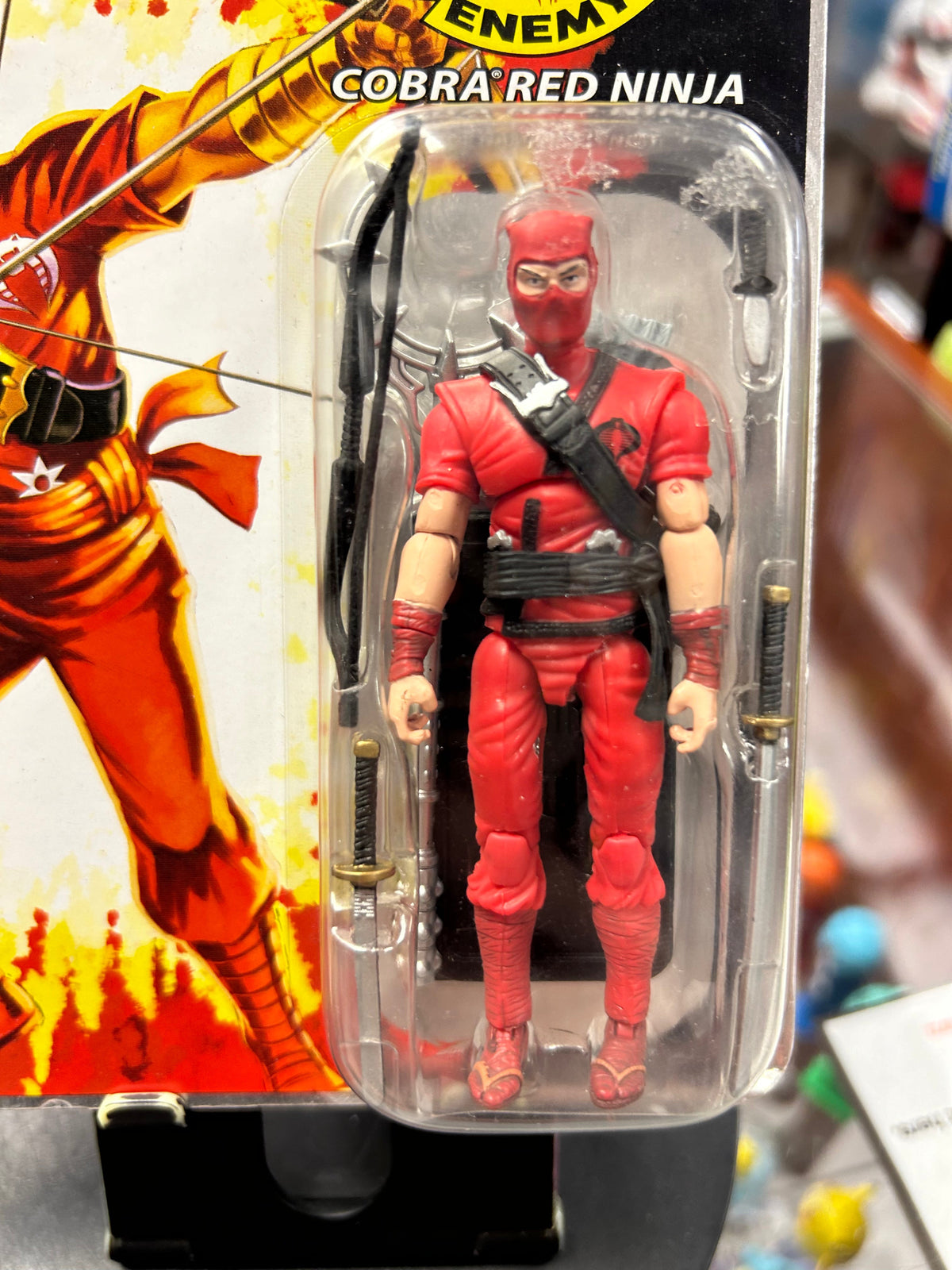 Cobra Red Ninja The Enemy (G.I.Joe 25th Anniversary, Hasbro) product image 5, provided for visual reference and product