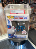 White Sticker Hot Topic Metallic Iron Patriot 24 (Funko Pop! Marvel) **PSA Graded 5** product image 1, provided for visual