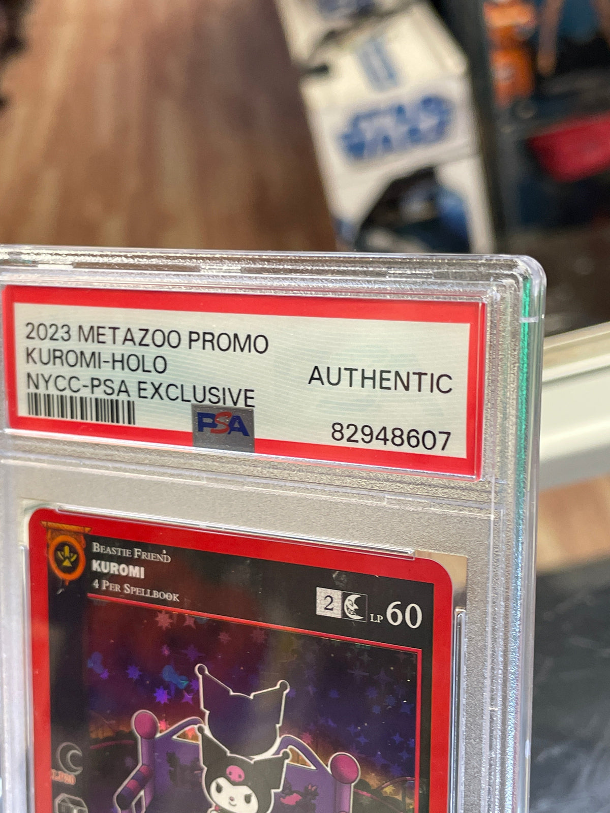 Kuromi Holo 2023 Promo (Metazoo, NYCC EXclusive) PSA product image 2, provided for visual reference and product detail review