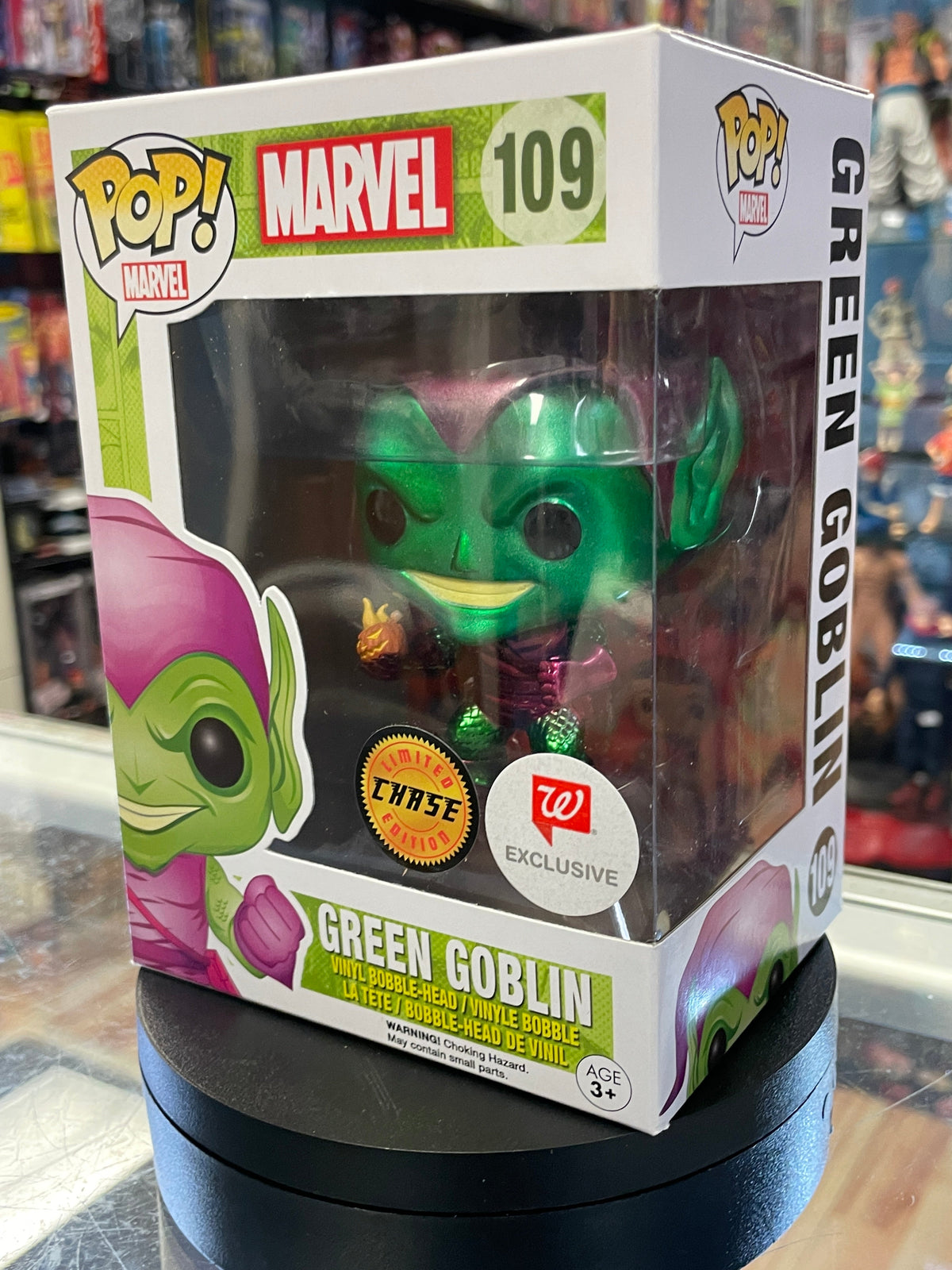 Metallic Green Goblin Chase 109 (Funko Pop! Marvel) product image 2, provided for visual reference and product detail review