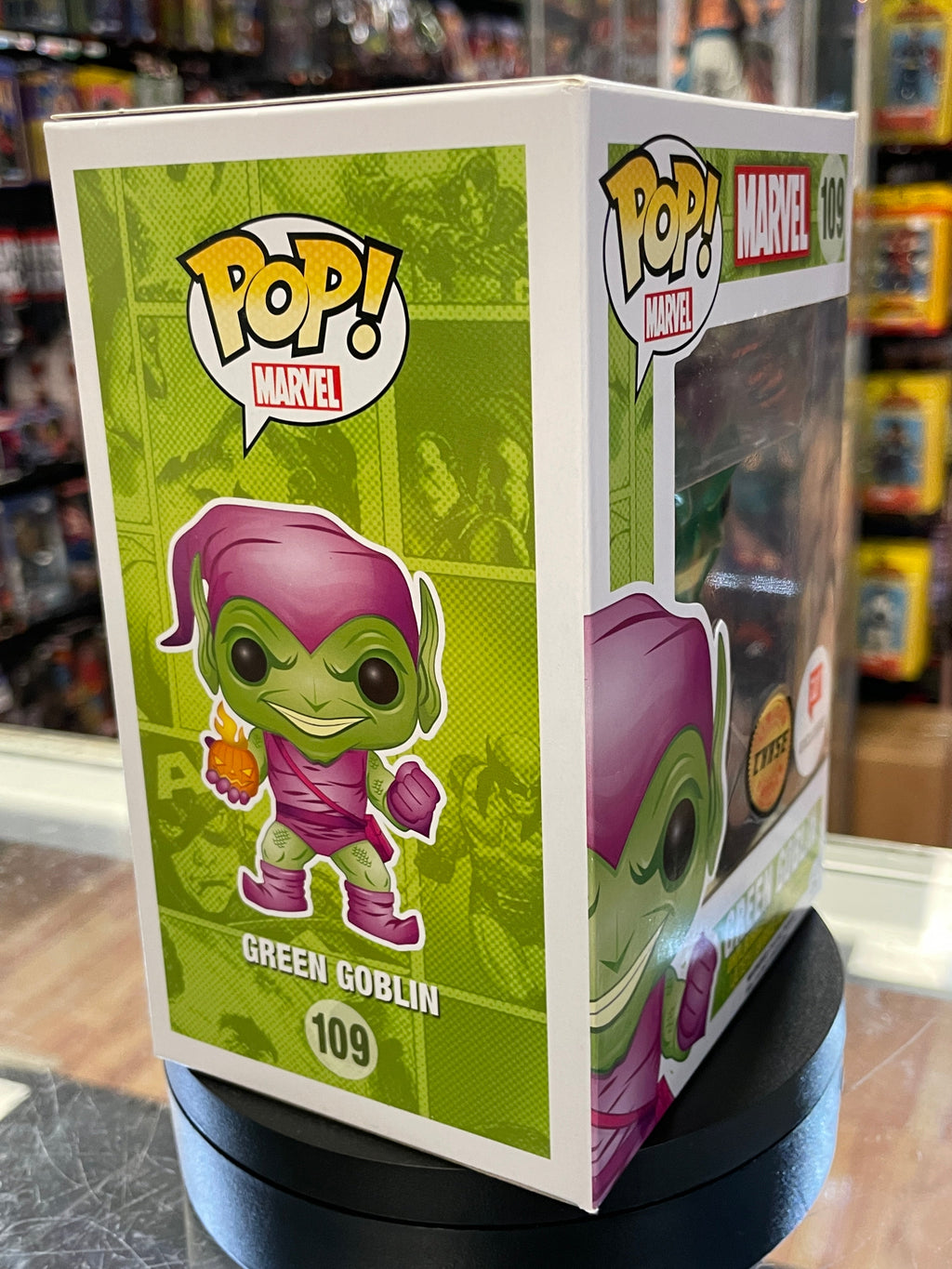 Metallic Green Goblin Chase 109 (Funko Pop! Marvel) product image 3, provided for visual reference and product detail review