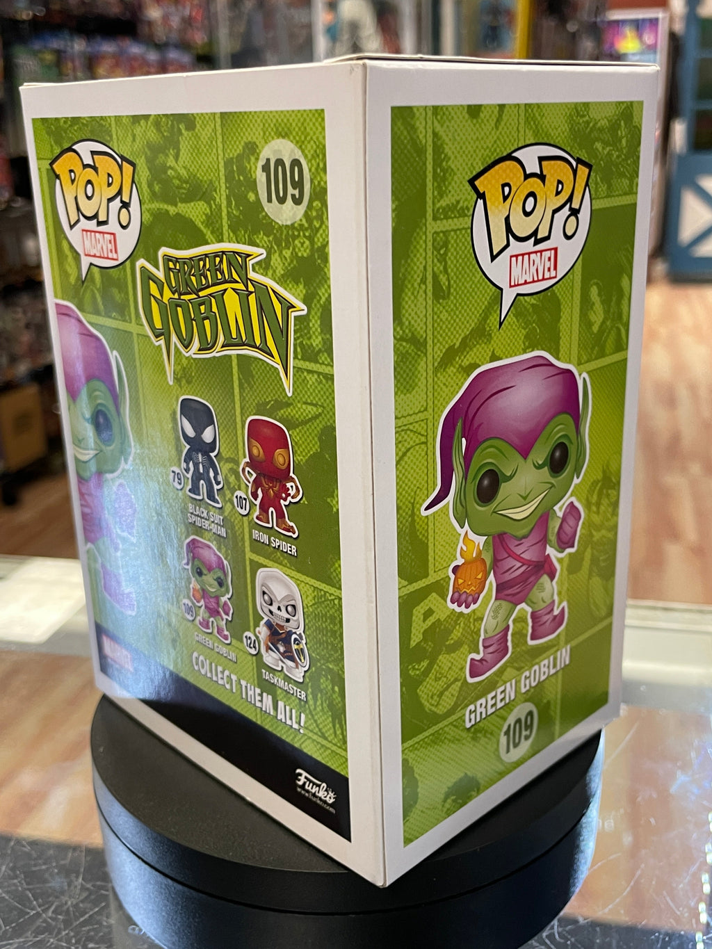 Metallic Green Goblin Chase 109 (Funko Pop! Marvel) product image 4, provided for visual reference and product detail review