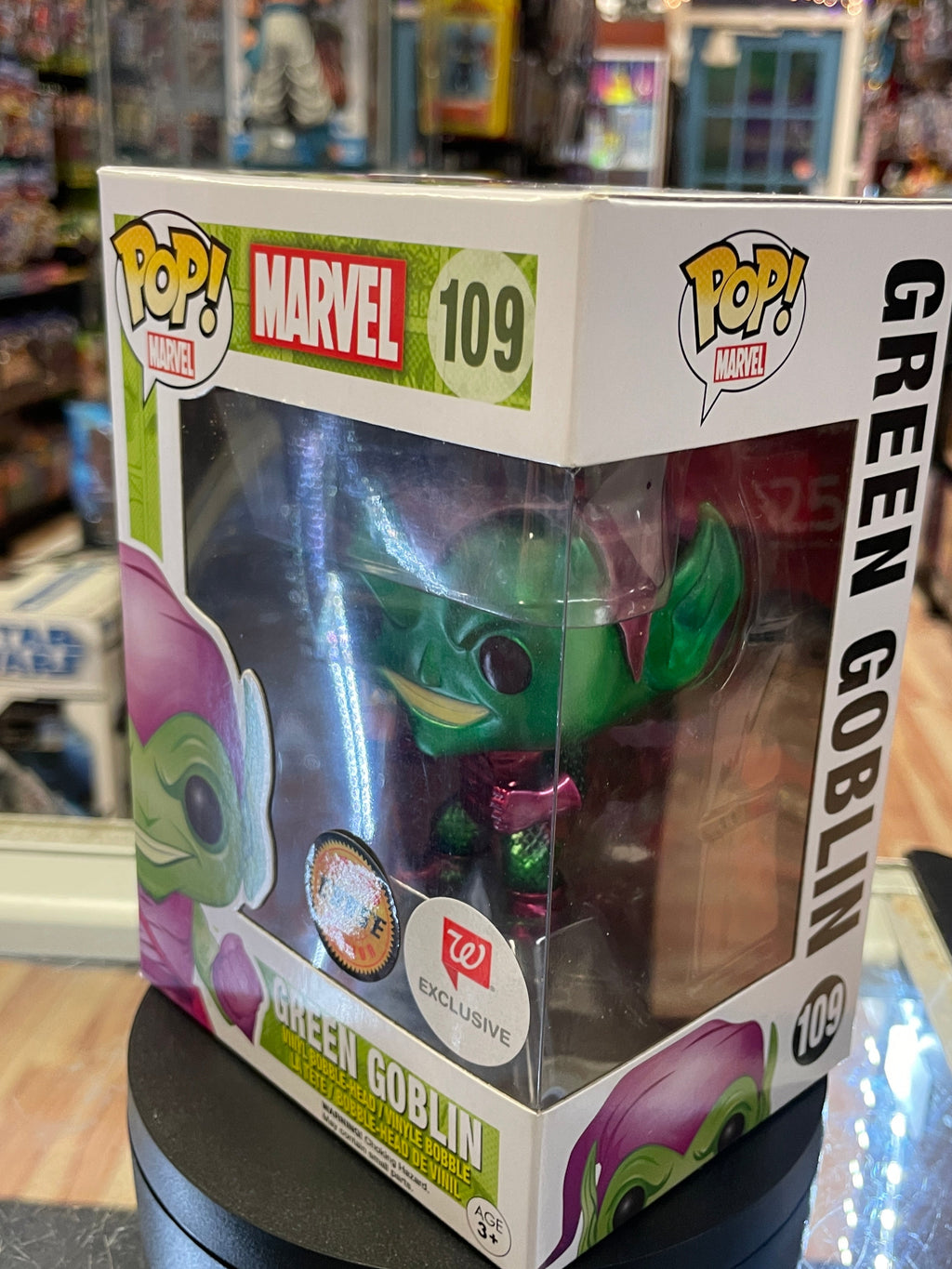 Metallic Green Goblin Chase 109 (Funko Pop! Marvel) product image 6, provided for visual reference and product detail review