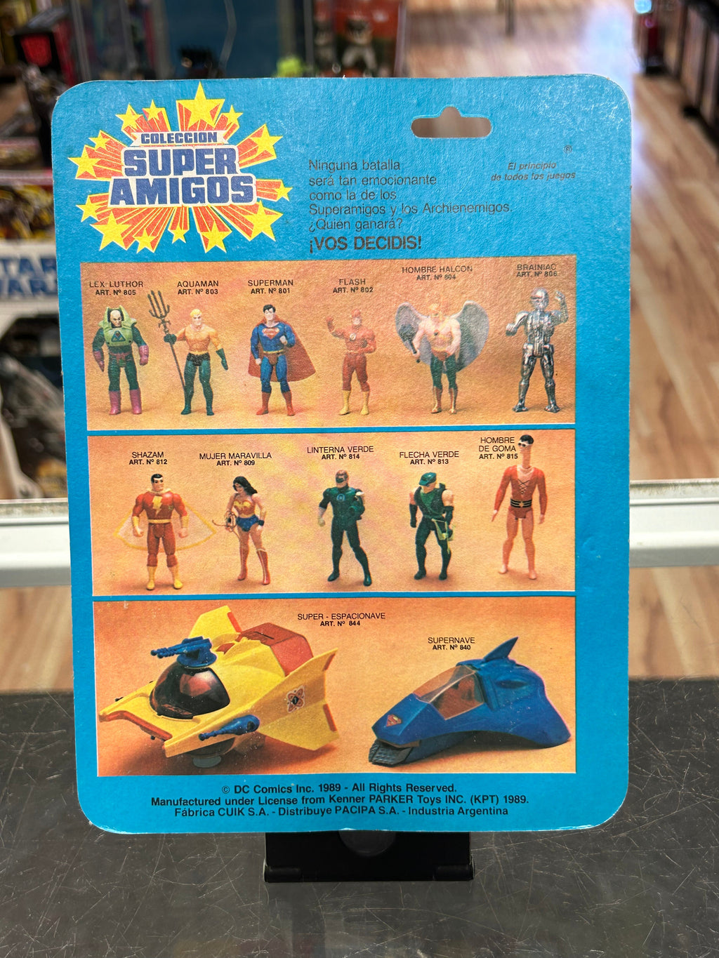 Super Amigos Superman MOC (Vintage Super Powers, Argentina Pacipa) Sealed product image 6, provided for visual reference and