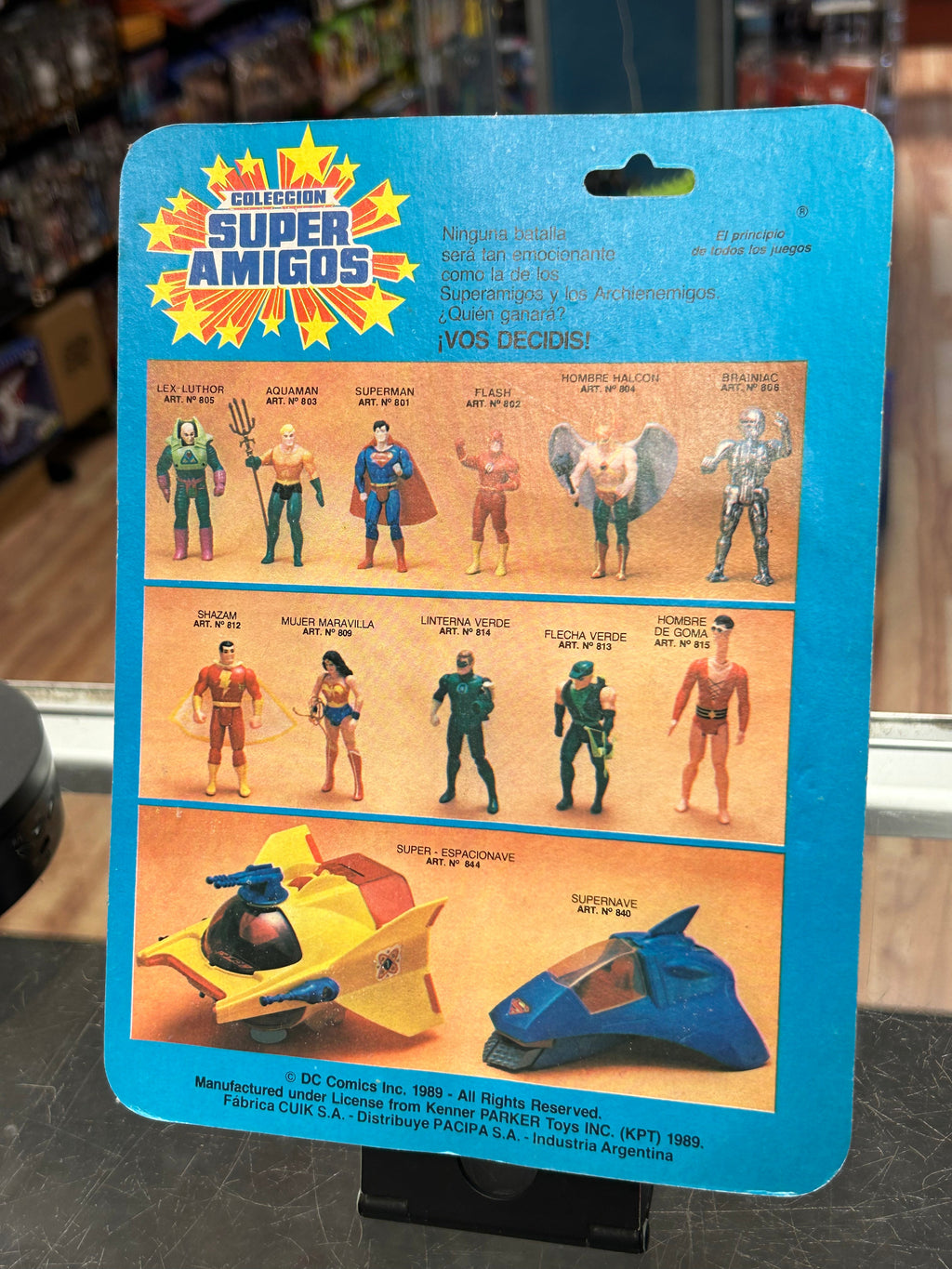 Super Amigos Superman MOC (Vintage Super Powers, Argentina Pacipa) Sealed product image 7, provided for visual reference and