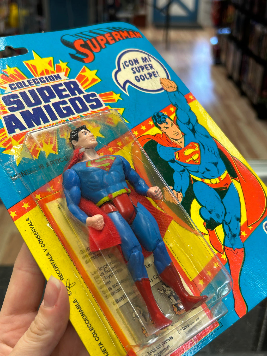Super Amigos Superman MOC (Vintage Super Powers, Argentina Pacipa) Sealed product image 10, provided for visual reference