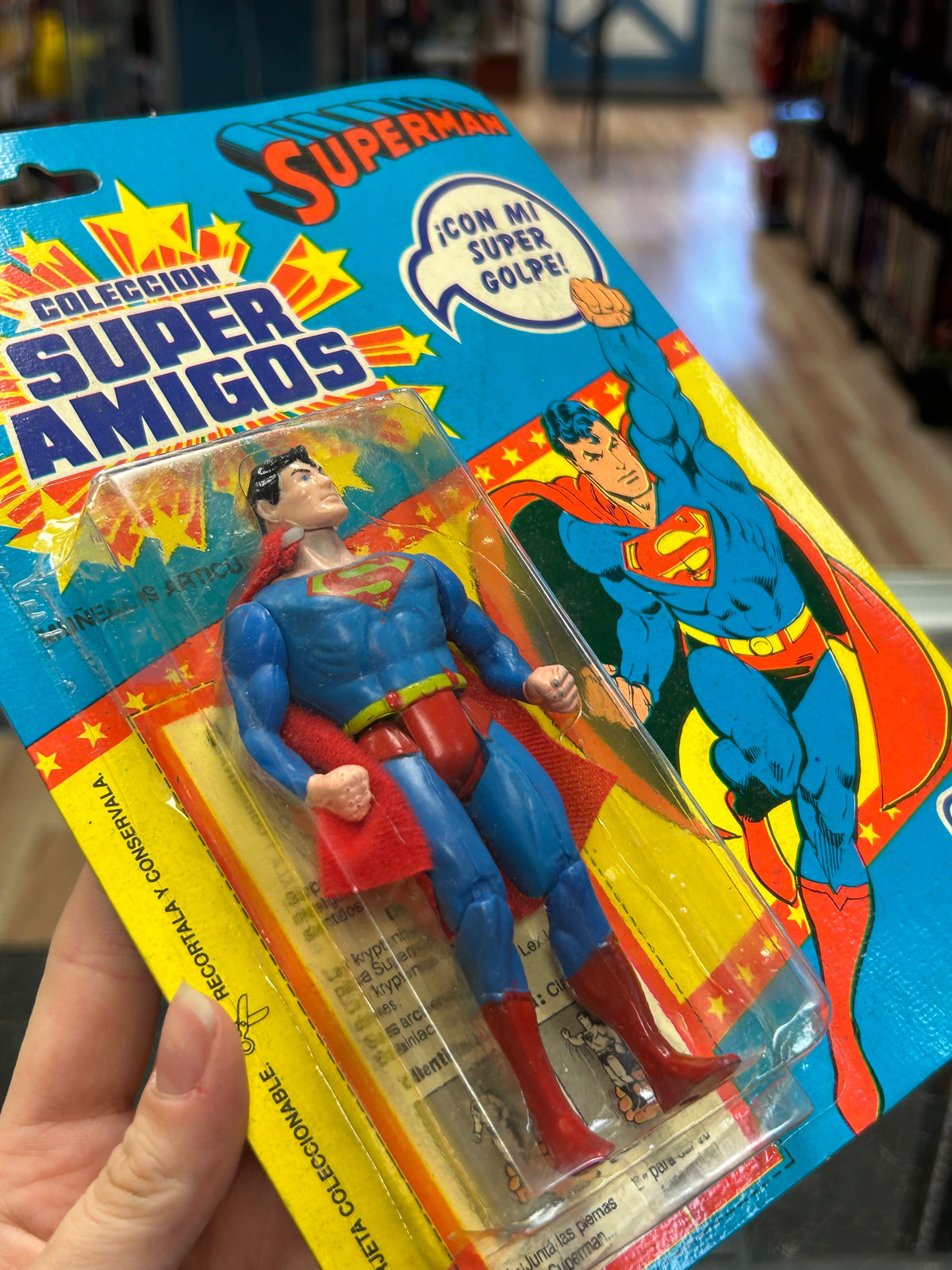 Super Amigos Superman MOC (Vintage Super Powers, Argentina Pacipa) Sealed product image 10, provided for visual reference