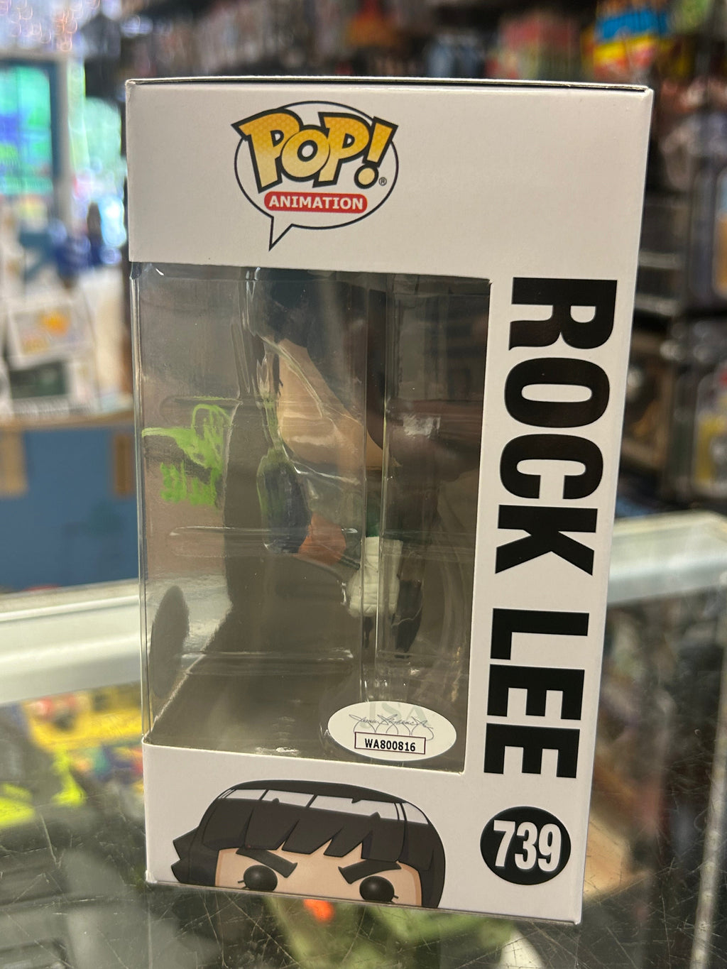 Rock lee signed by Brian Donovan (Funko,Naruto) *JSA* product image 2, provided for visual reference and product detail