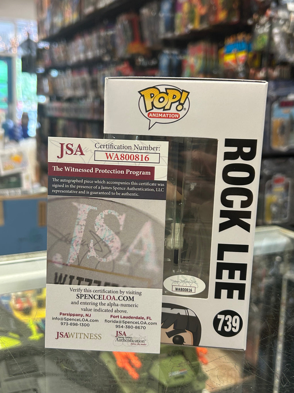 Rock lee signed by Brian Donovan (Funko,Naruto) *JSA* product image 3, provided for visual reference and product detail