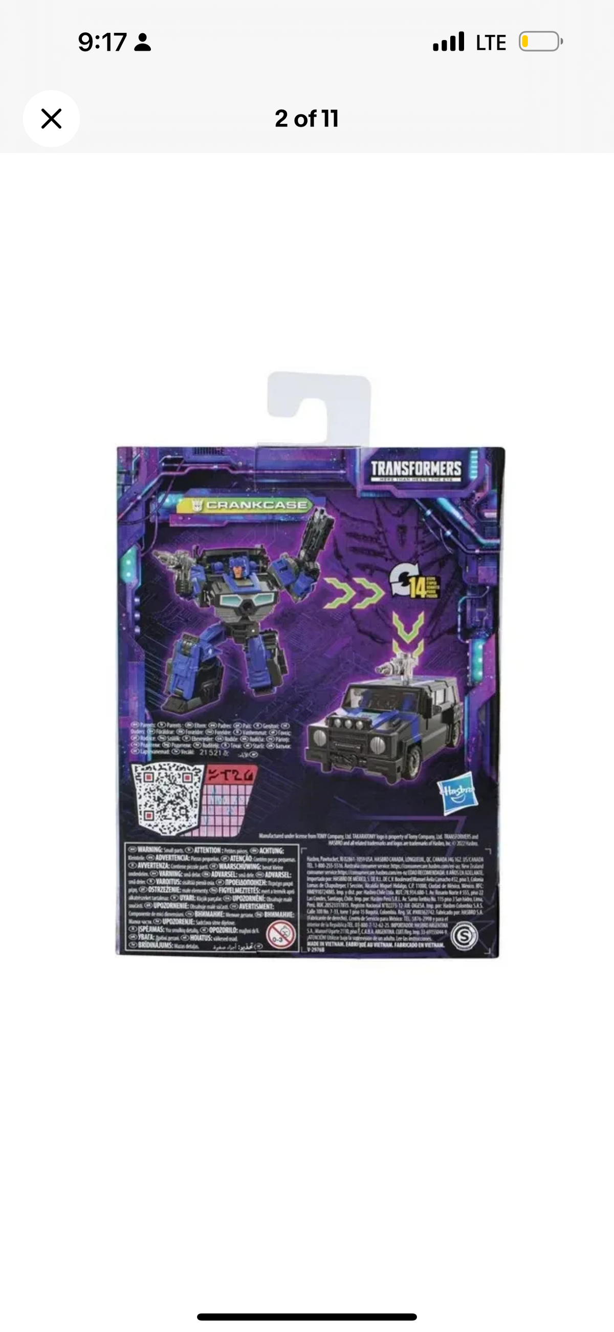 Crankcase Decepticon Legacy (Transformers Deluxe Class, Hasbro) product image 2, provided for visual reference and product