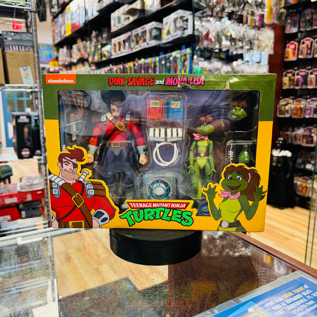 Dirk Savage & Mona Lisa (TMNT Ninja Turtles, NECA) *SEALED* product image 1, provided for visual reference and product