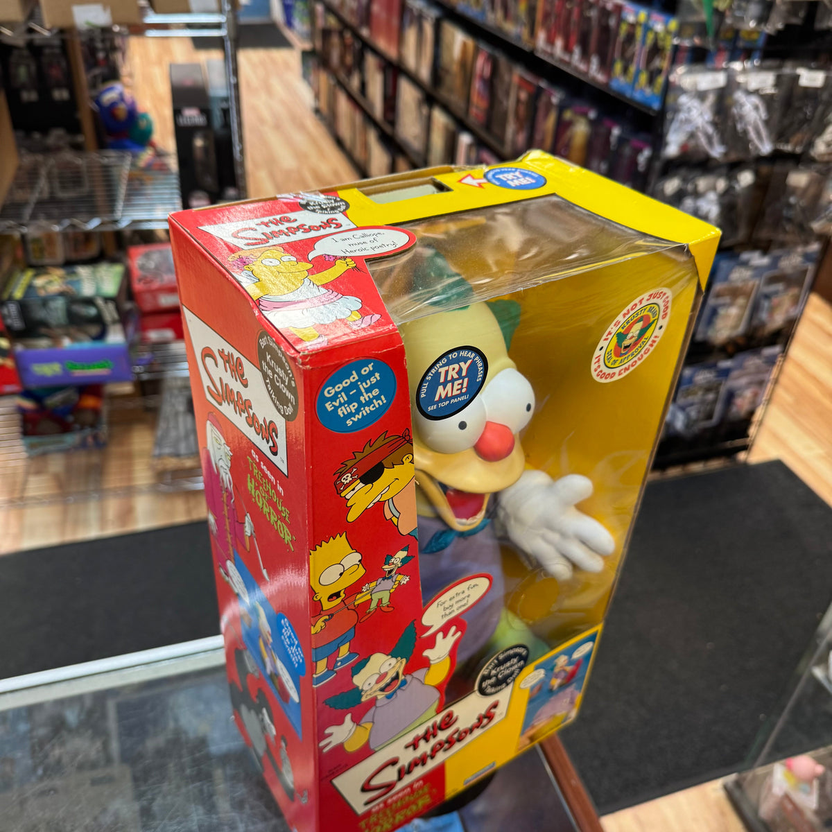 Talking Krusty the Clown (The Simpsons, Playmates) **WORKING** product image 6, provided for visual reference and product