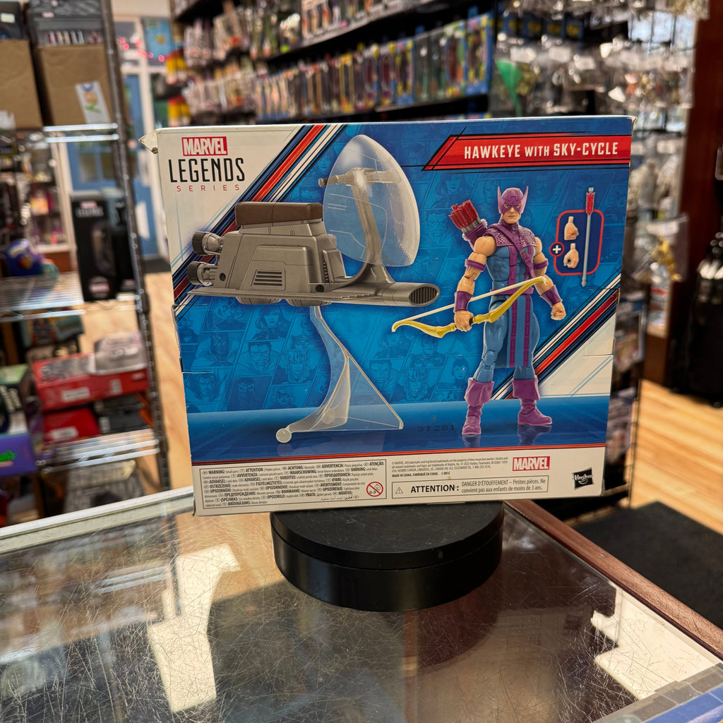 Hawkeye with Skycycle (Marvel Legends, Hasbro) *SEALED* product image 3, provided for visual reference and product detail