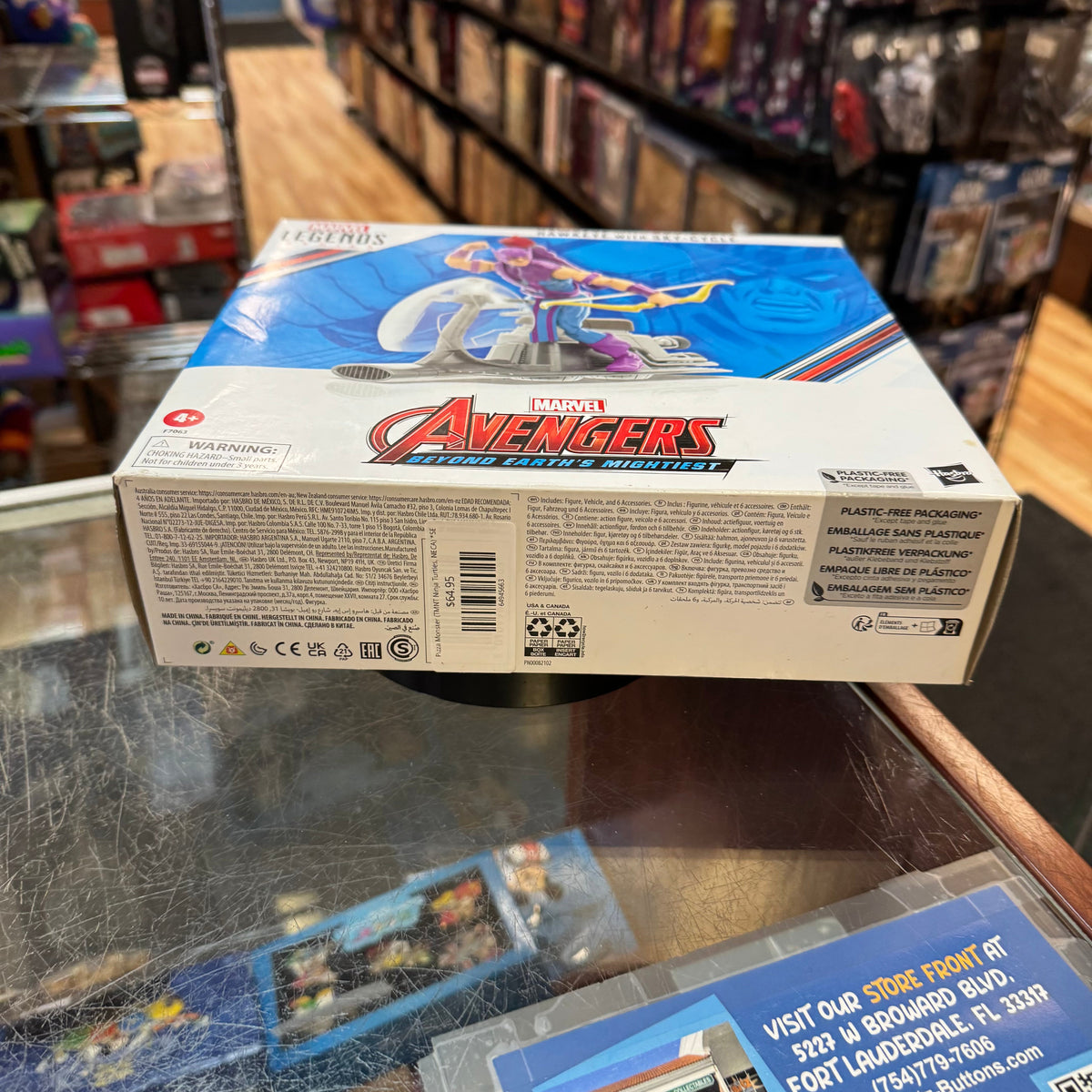 Hawkeye with Skycycle (Marvel Legends, Hasbro) *SEALED* product image 6, provided for visual reference and product detail
