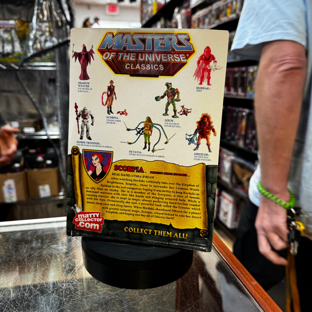 Scorpia (Mattel, Classics, MOTU) **SEALED** product image 3, provided for visual reference and product detail review