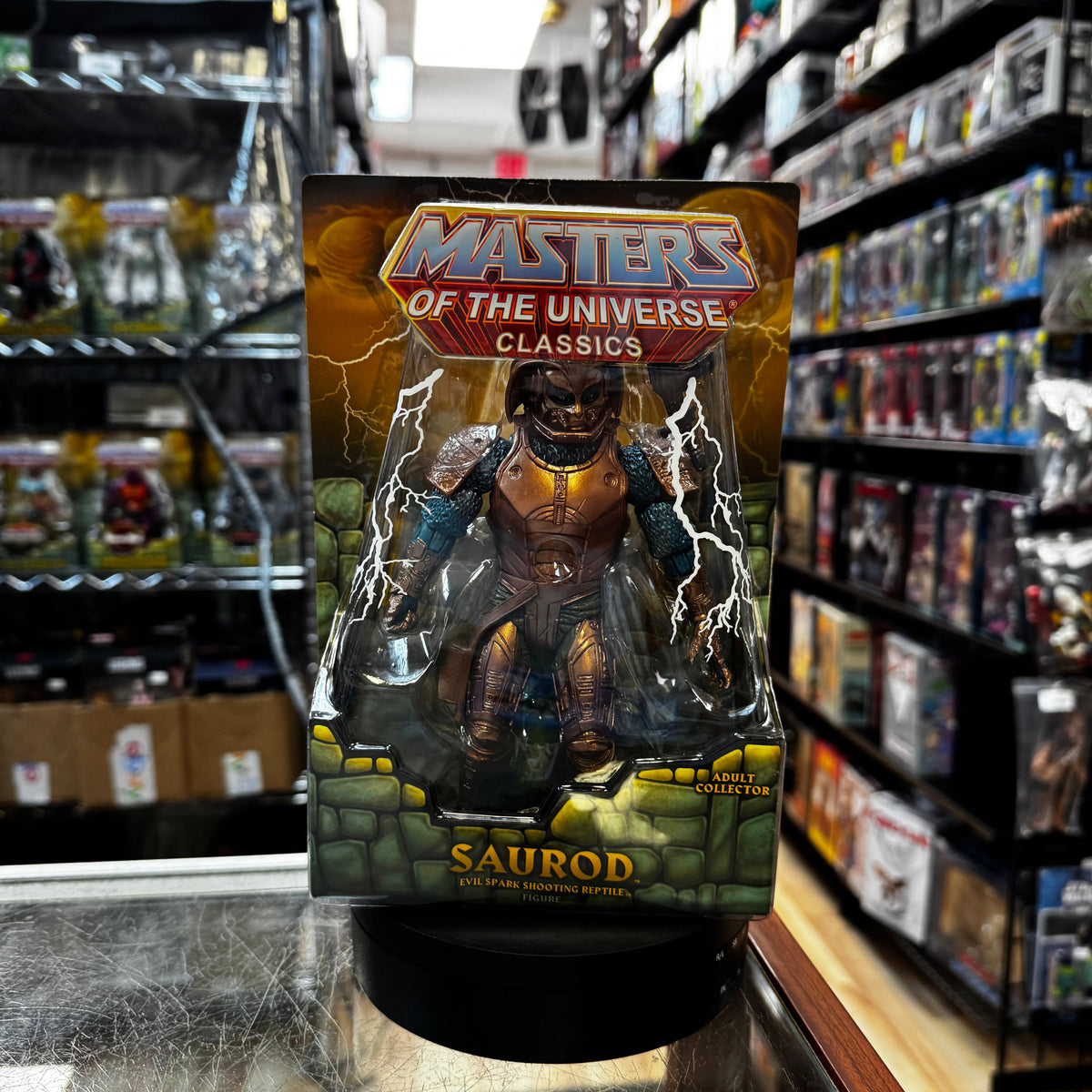 Saurod (Mattel, MOTU Classics) **SEALED** product image 1, provided for visual reference and product detail review