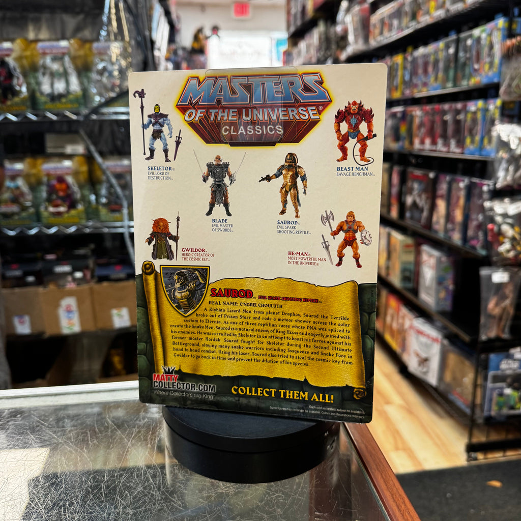 Saurod (Mattel, MOTU Classics) **SEALED** product image 3, provided for visual reference and product detail review