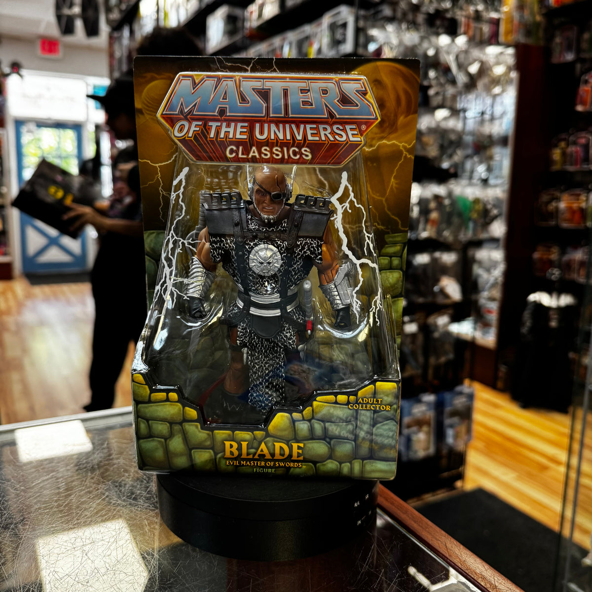 Blade (Mattel, Classics, MOTU) **SEALED** product image 1, provided for visual reference and product detail review
