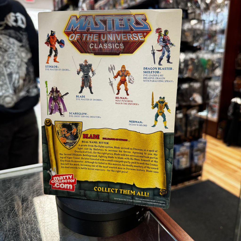 Blade (Mattel, Classics, MOTU) **SEALED** product image 3, provided for visual reference and product detail review
