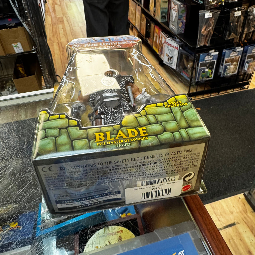 Blade (Mattel, Classics, MOTU) **SEALED** product image 5, provided for visual reference and product detail review