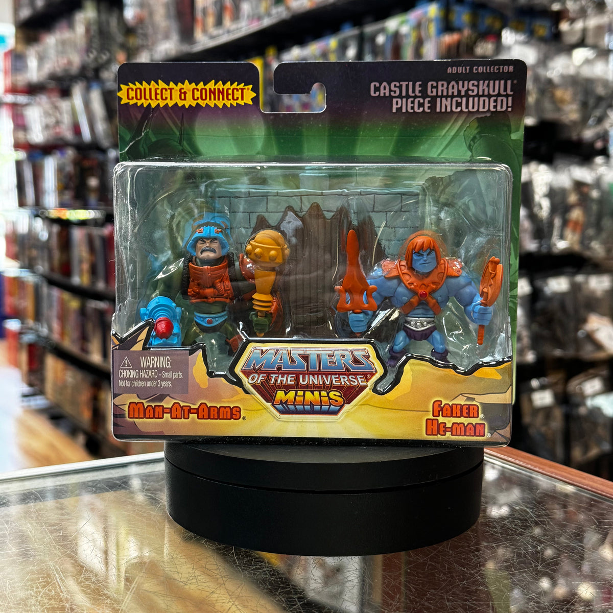 Man-At-Arms & Faker He-Man (Mattel, Mini MOTU) **SEALED** product image 1, provided for visual reference and product detail