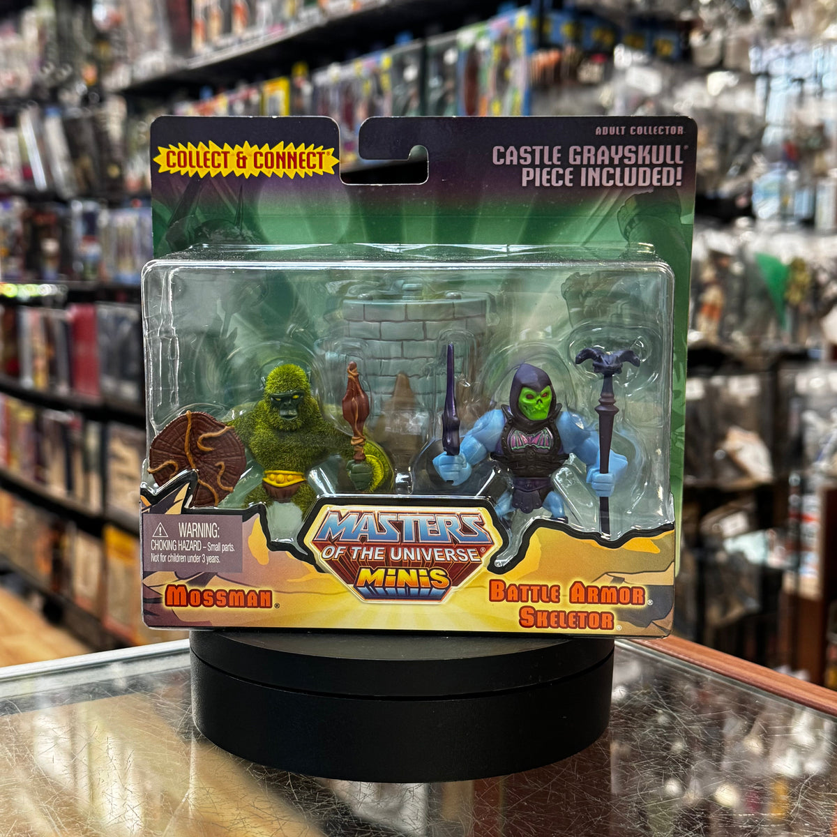 Mossman & Battle Armor Skeletor (Mattel, Mini MOTU) **SEALED** product image 1, provided for visual reference and product