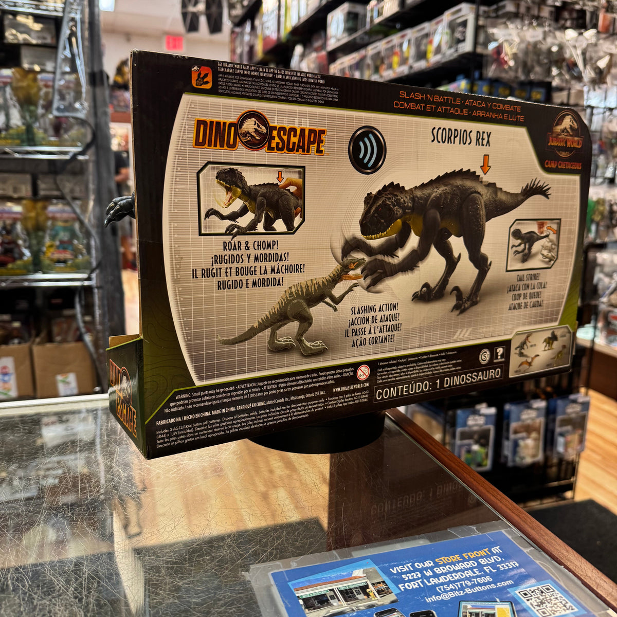 Scorpios Rex (Jurassic Park Camp Cretaceous, Mattel) **SEALED** product image 3, provided for visual reference and product