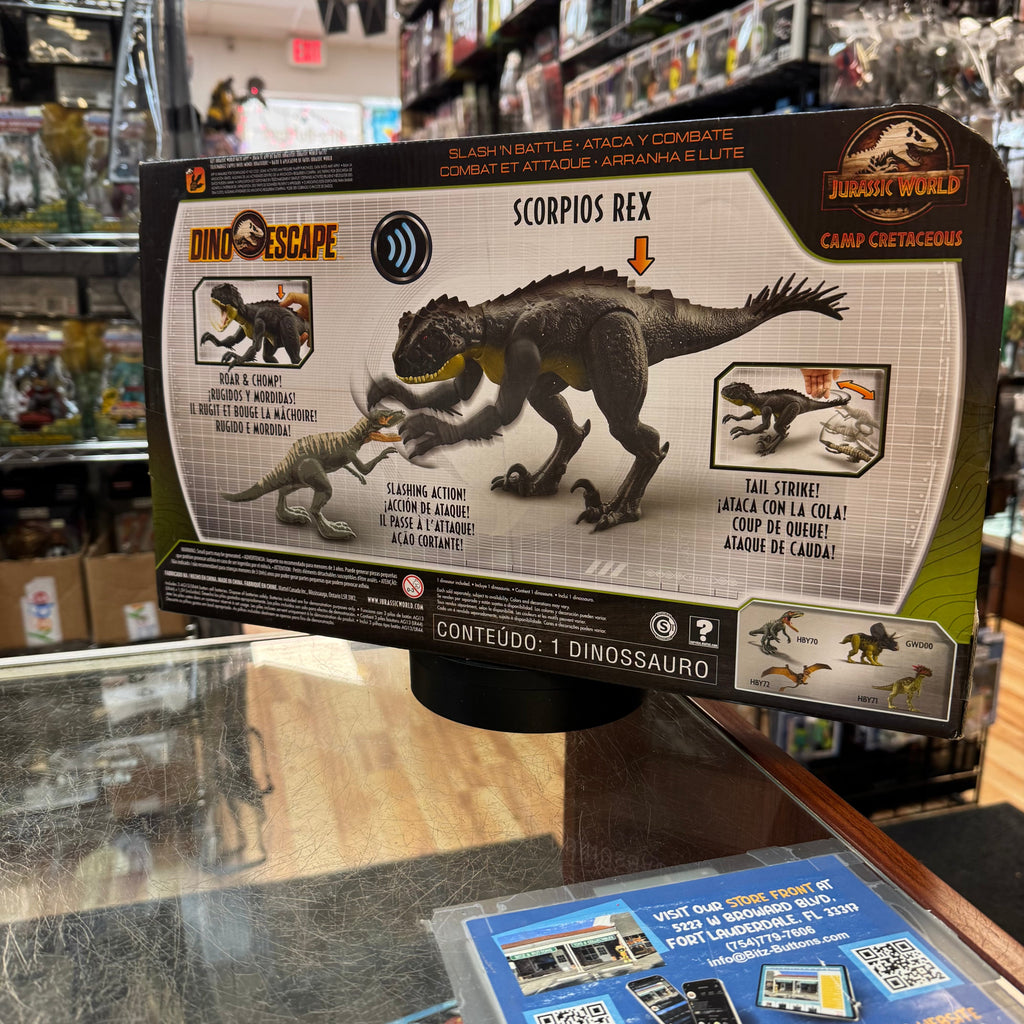 Scorpios Rex (Jurassic Park Camp Cretaceous, Mattel) **SEALED** product image 4, provided for visual reference and product