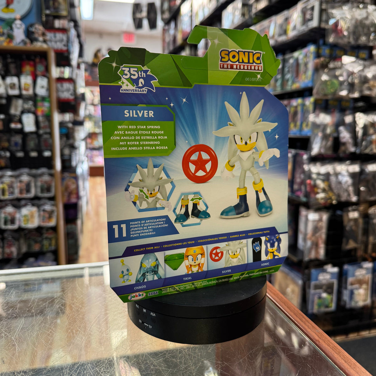 Silver (Sonic The Hedgehog, Jakks Pacific) **SEALED** product image 3, provided for visual reference and product detail