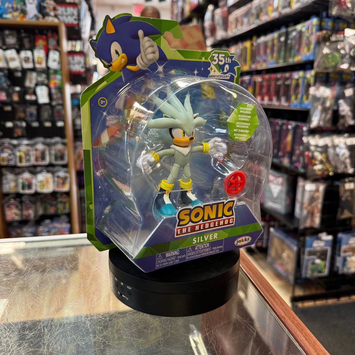 Silver (Sonic The Hedgehog, Jakks Pacific) **SEALED** product image 5, provided for visual reference and product detail