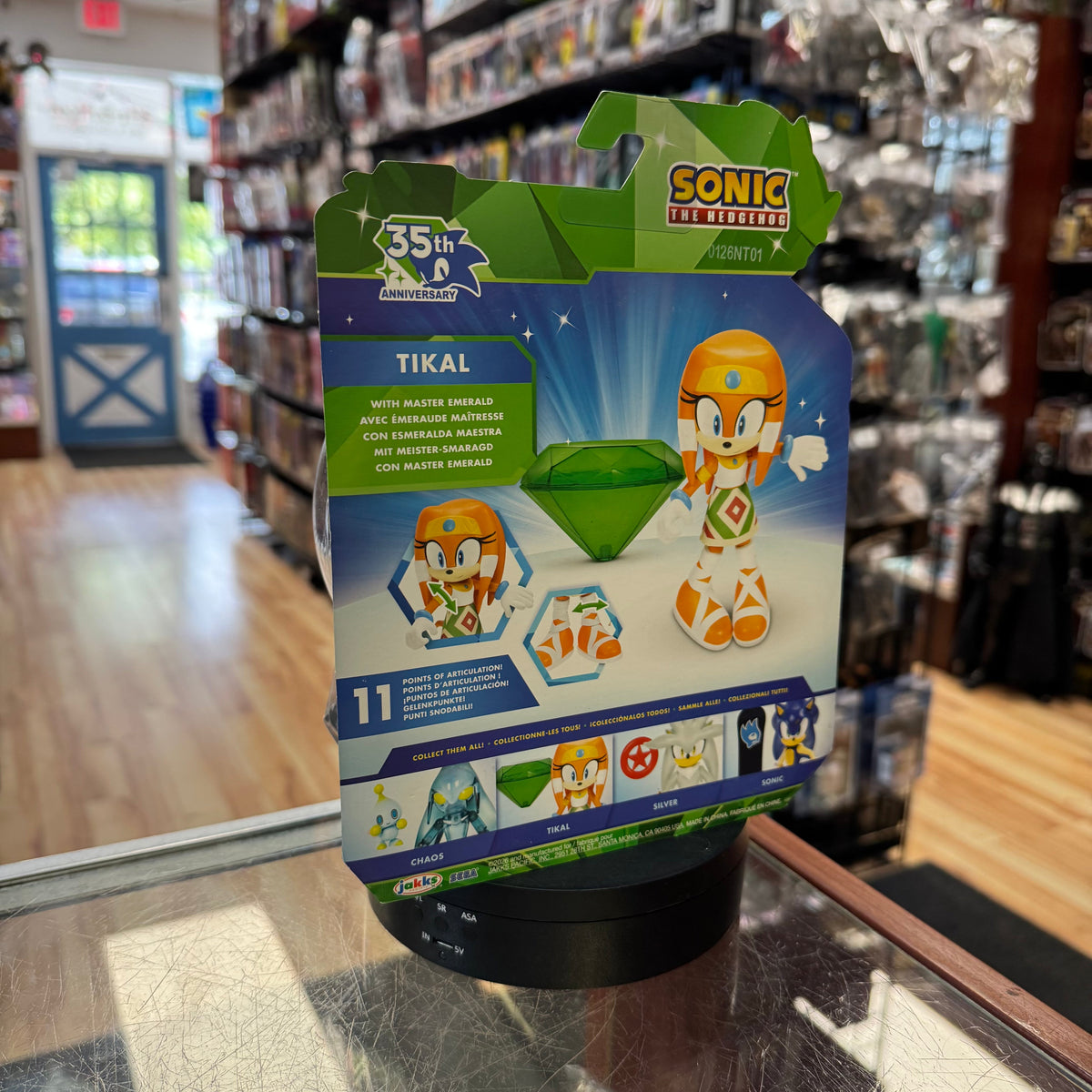 Tikal With Master Emrald (Sonic The Hedgehog, Jakks Pacific) **SEALED** product image 3, provided for visual reference and