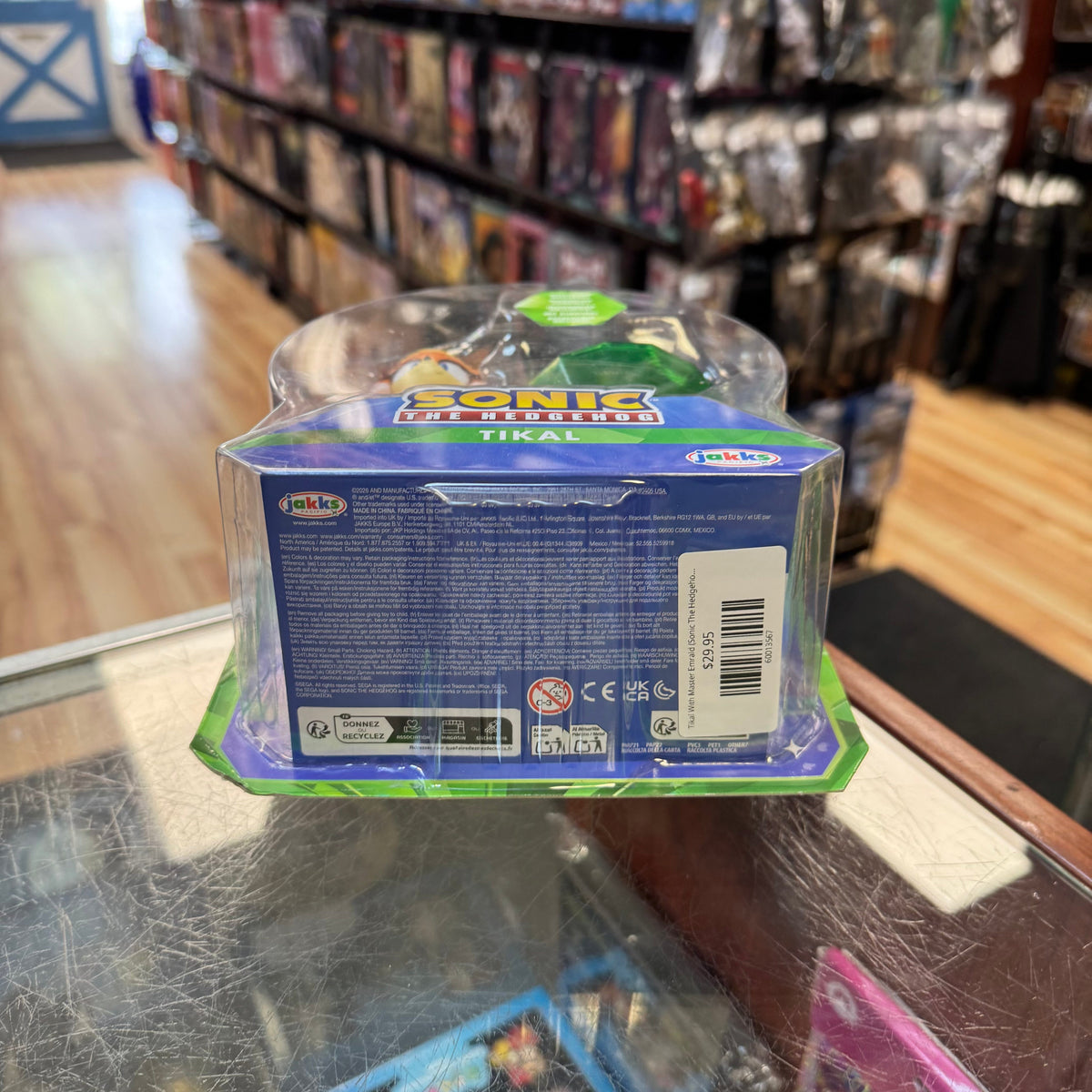 Tikal With Master Emrald (Sonic The Hedgehog, Jakks Pacific) **SEALED** product image 6, provided for visual reference and