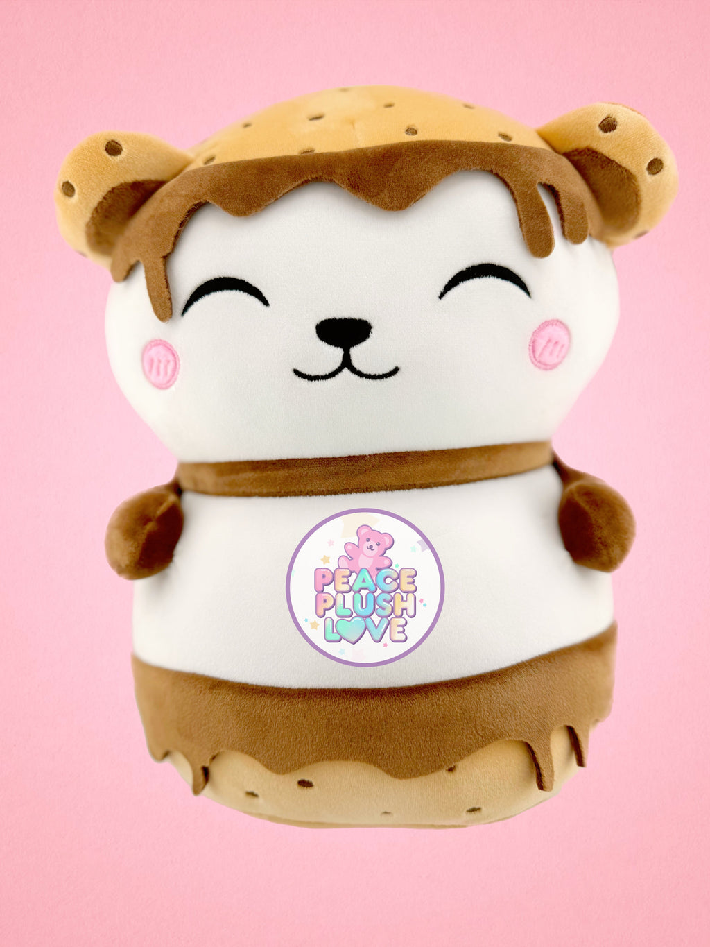 Teddy Smores Deluxe Plush (Peace Plush) product image 2, provided for visual reference and product detail review