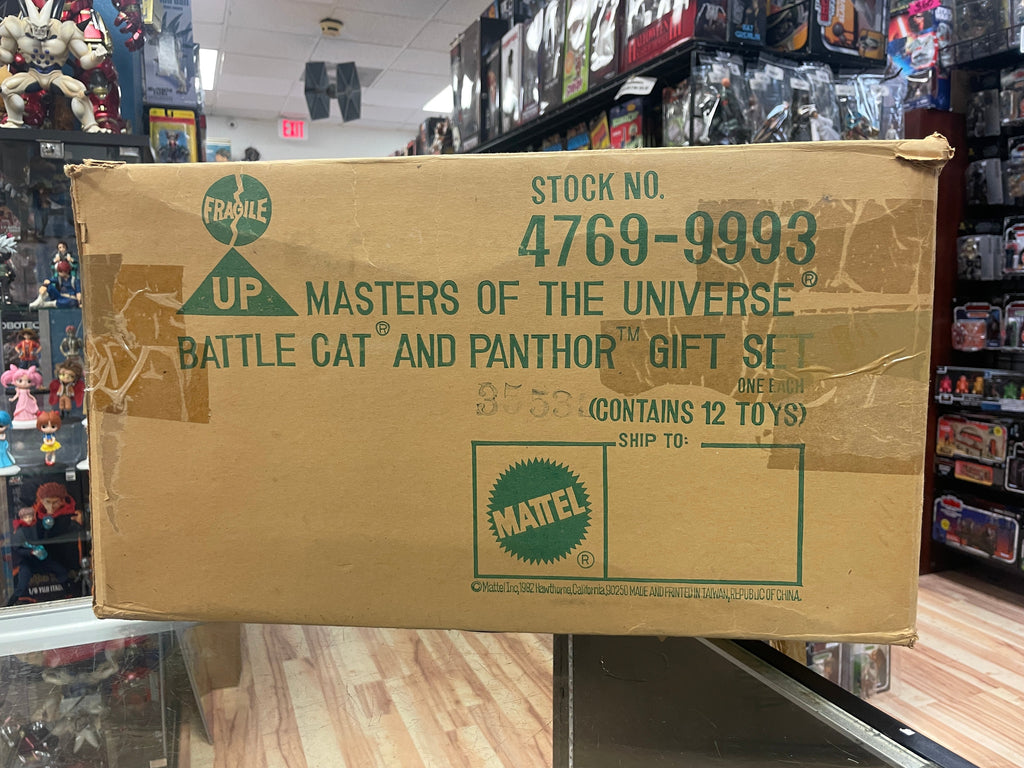 BattleCat & Panthor Gift Set Shipper Box Only (Vintage MOTU Masters of the Universe, Mattel) product image 1, provided for