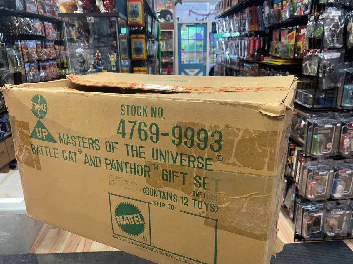 BattleCat & Panthor Gift Set Shipper Box Only (Vintage MOTU Masters of the Universe, Mattel) product image 2, provided for