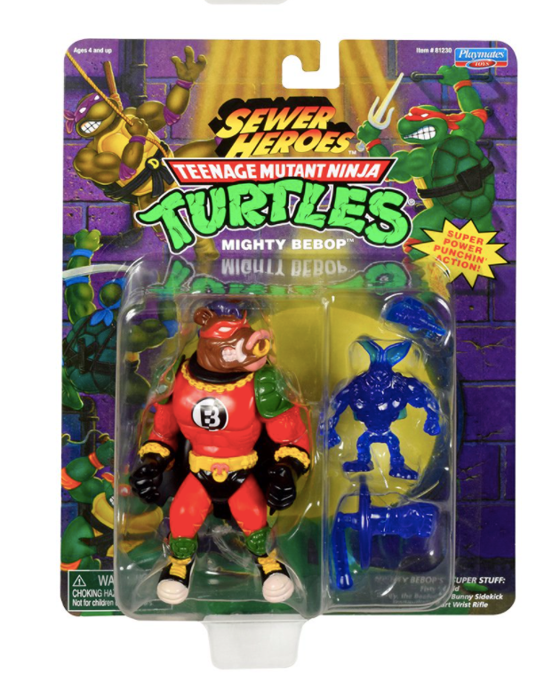 Sewer Heroes Mighty Bebop Reissue (TMNT, Playmates) product image 1, provided for visual reference and product detail review
