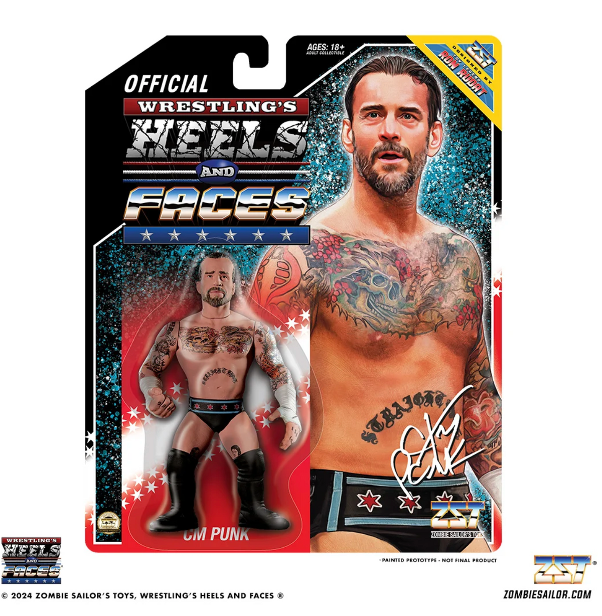 CM Punk (ZST Heels & Faces, WWE) *Sealed* product image 1, provided for visual reference and product detail review