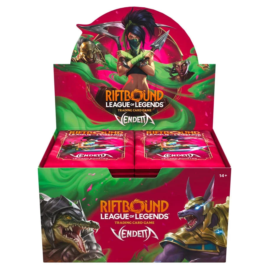 Vendetta Booster Display (Riftbounnd, League of Legengds) **SEALED** product image 1, provided for visual reference and