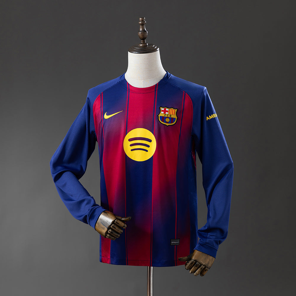 Barcelona Jersey 25/26 Home Football Kit Long Sleeves product image 1