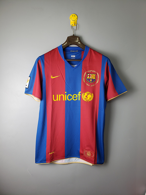 Barcelona Retro Jersey 2007/08 Home Football Soccer Shirt product image 1