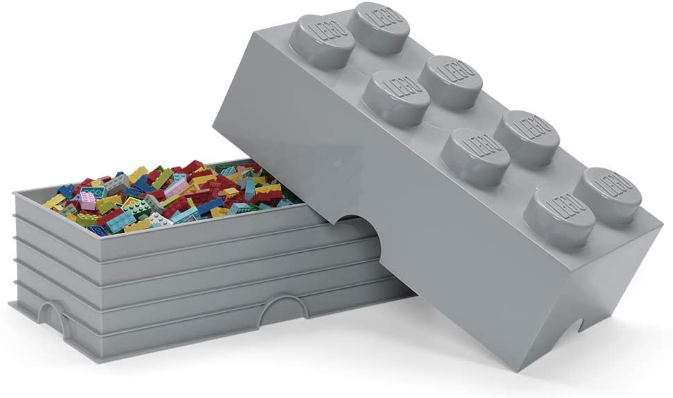 40040640 8 Knobs Large Stackable Storage Box Gray product image 1, provided for visual reference and product detail review