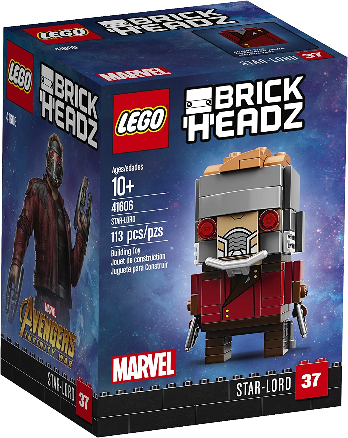 41606 Star Lord Brickheadz (Retired) (New Sealed) product image 1, provided for visual reference and product detail review