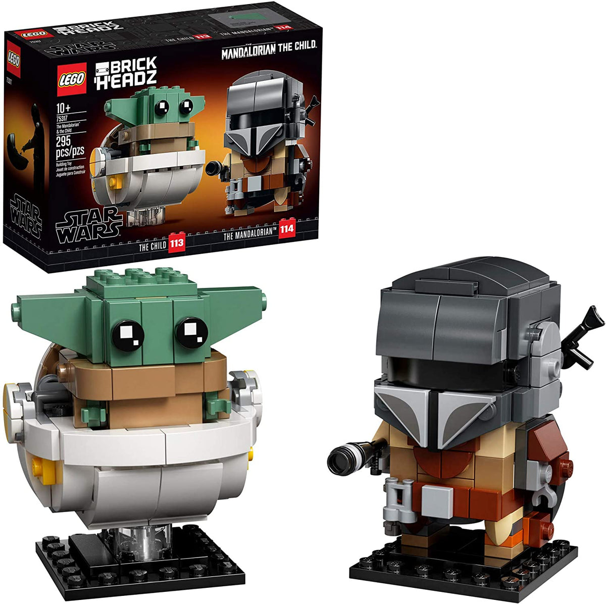 75317 Brickheadz The Mandalorian and The Child (Retired) (New Sealed) product image 1, provided for visual reference and