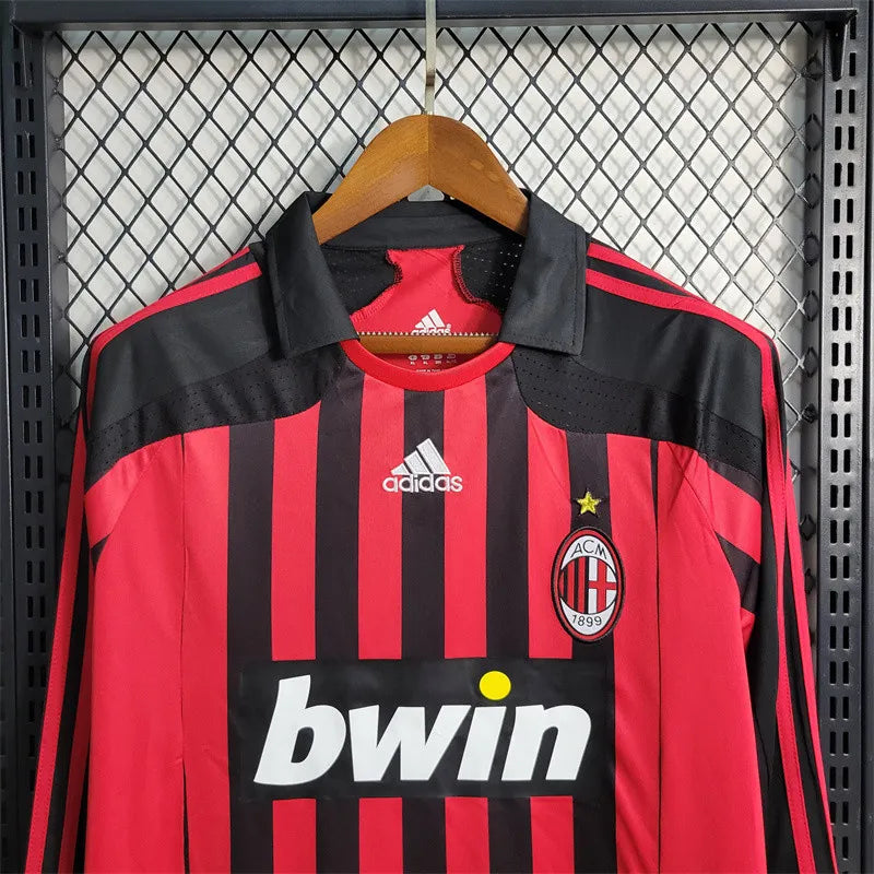 AC Milan Jersey Home kit 07/08 Long Sleeves retro Football product image 7