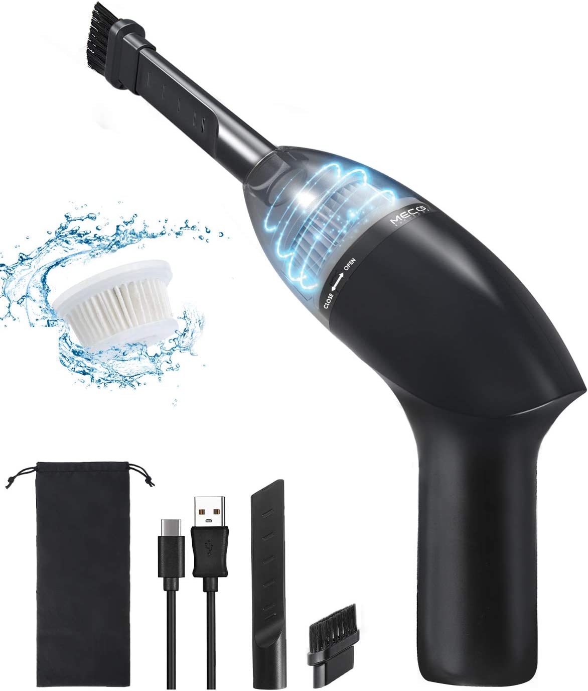 Rechargeable Mini Vacuum Cleaner with LED Light product image 1, provided for visual reference and product detail review