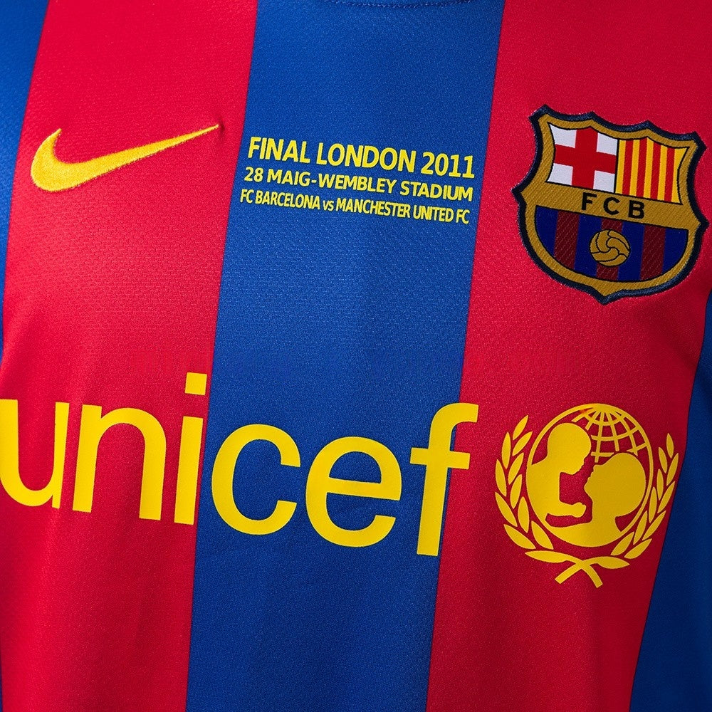 Barcelona Jersey 2010-11 Home Retro Kit Long Sleeves product image 7